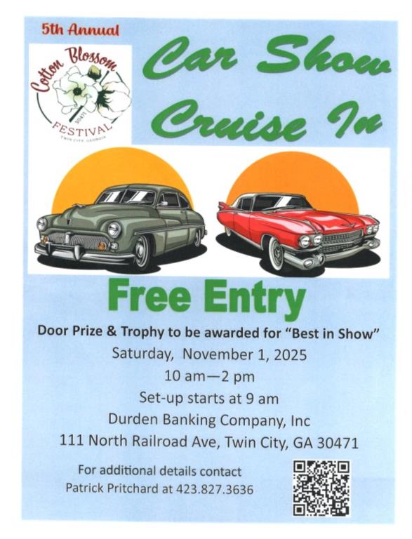 Cotton Blossom Festival Car Show Cruise In