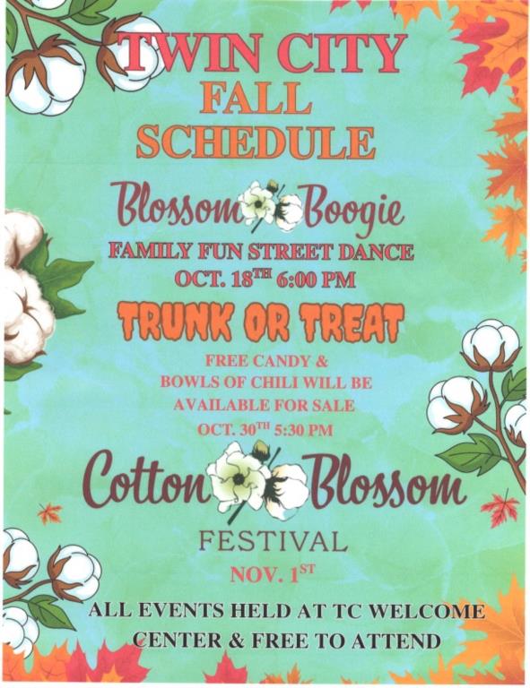 Cotton Blossom Festival Trunk or Treat